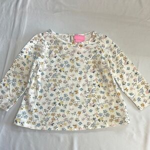 Isaac Mizrahi - floral Long Sleeve Tee/top